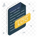 Log File File Format Filetype Icon