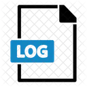 Log File Type Data Icon