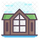 Log House Building  Icon