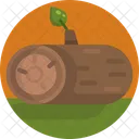 Log Of Tree Firewood Farm Icon