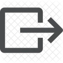 Logout Arrow Logout Sign Exit Symbol Icon