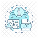 Computing Logging Forensic Analysis Log File Icon