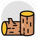 Logging Tree Cut Wood Logs Icon