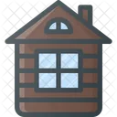Loghouse Wood House Icon