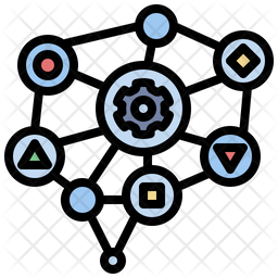 Logic Icon - Download in Colored Outline Style