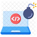 Logic Bomb Cyber Attack Malware Icon