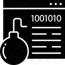 Logic Bomb Cyber Bomb Cyber Attack Icon