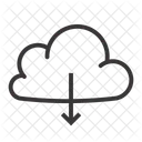 Logiciel Telechargement Cloud Icône