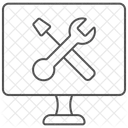 Logiciel Reparation Thinline Icon Icône