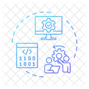 Logiciel Reingenierie Analyse De Code Icône