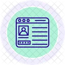 Login Account Black Outline Icon Icon