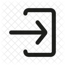 User Interface Sign In Arrow Icon