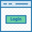 Login Web Page Login Button Icon