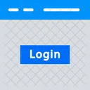 Login Web Page Login Button Icon