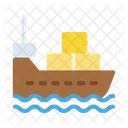 Logisitc Boat Travel Icon