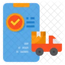 Logistic Order Smartphone Icon