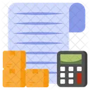 Logistic Calculation Logistic Calc Accounting Icon