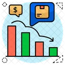 Logistic Chart Logistic Graph Logistic Analytics Icon