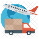 Logistic Delivery Cargo Delivery International Freight Icon