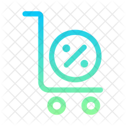 Logistic Discount Cart  Icon