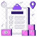 Logistic List Logistic Plan Checklist Icon