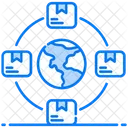 Logistic Network Global Network Shipment Network Icon