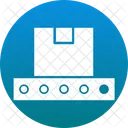 Logistic Package Conveyor Belt Shipping Box Icon