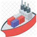 Cruise Logistics Ship Sailing Vessel Icon