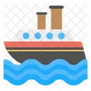 Cargo Ship Logistic Icon