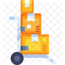 Trolley Boxes Cart Icon