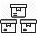 Logistica Caixas Mercadorias De Carga Ícone