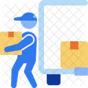 Logística de descarga  Icono