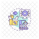 Erp Logistics Development Icon