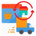Online Delivery Shopping Icon