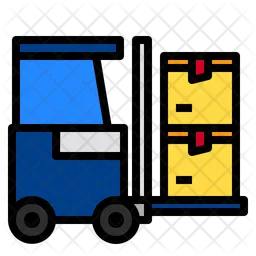 Logistics Forklift  Icon