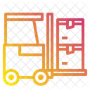 Cargo Delivery Forklift Icon