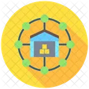 Logistics Network Global Network Global Connection Icon