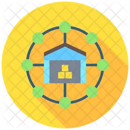 Logistics Network  Icon