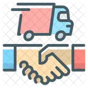 Logistics Partner Partners Handshake Icon