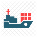 Cargo Ship Cruise Freighter Ship Icon