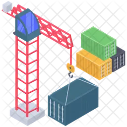 Logistics Tower Crane  Icon