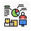 Logistikanalysebericht Analytik Infografik Symbol