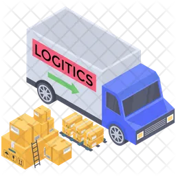 Logistik Lieferwagen  Symbol