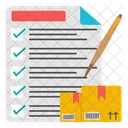 Logistikliste Logistikplan Checkliste Symbol