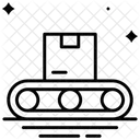 Logistikpaket Forderband Versandkarton Symbol