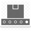 Logistikpaket Forderband Versandkarton Symbol