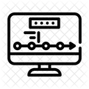 Logistikverfolgung Lieferverfolgung Versandort Symbol