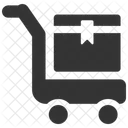 Handwagen Kisten Umzug Symbol