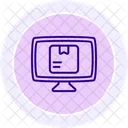 Icone De Ligne Logistique En Ligne Icon