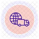 Logistique Mondiale Icône